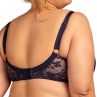 Nessa Ana UW Soft -rintaliivit Navy & Beige-thumb Kaarituettu, toppaamaton liivi kaksikerroksisilla mesh- ja joustopitsikupeilla. 65-100, E-O ANA-550-NAY