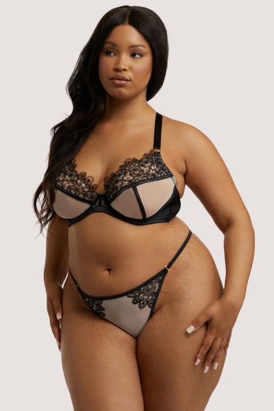  Anaise Racerback Balcony -rintaliivit Black Blush Kaarituettu, toppaamaton liivi näyttävällä pitsiselkämyksellä 70-100, D-K PP-3201B