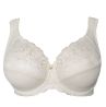 Plaisir Lingerie Annette UW Soft Full Cup -rintaliivit - Whisper White-thumb Kaarituettu, toppaamaton, joustopitsinen täyskuppiliivi. 80-110, D-I 3344-5/WHI