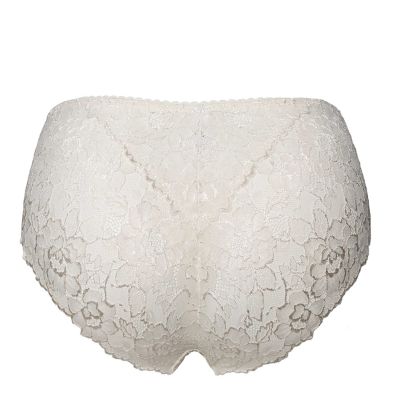 Plaisir Lingerie Annette-midialushousut - Whisper White Normaalikorkeat alushousut Annette-sarjaan. 40-54 402-5/WHI