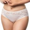 Plaisir Lingerie Annette-midialushousut - Whisper White-thumb Normaalikorkeat alushousut Annette-sarjaan. 40-54 402-5/WHI