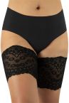 Cette Calzitaly Floral Lace -reisisuojat musta-thumb Pitsikuvioiset joustavat reisisuojat silikoninauhoilla A = 53-57 cm - F = 78-81 cm 617-10-902