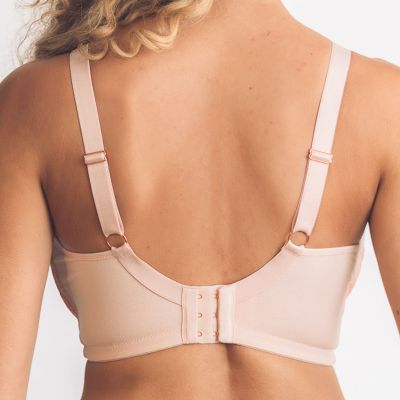 Royce Lingerie Anya NW Soft -bralette - Blush & Coral Kaaritueton, toppaamaton bralette proteesitaskuilla. 70-90, F-H 1465-B&C