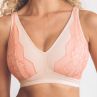 Royce Lingerie Anya NW Soft -bralette - Blush & Coral-thumb Kaaritueton, toppaamaton bralette proteesitaskuilla. 70-90, F-H 1465-B&C