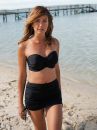 Panache Swimwear Anya Riva Twist Front -bandeaubikiniliivit Black-thumb Kaarituetut, olkaimettomat bandeaubikiniliivit 65-85 DD-H SW1303-BLK