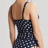 Panache Swimwear Anya Riva Spot UW-tankini Navy & Vanilla-thumb Kaarituettu tankini toppaamattomalla liiviosalla. 65-90, E-J SW1451-NAY