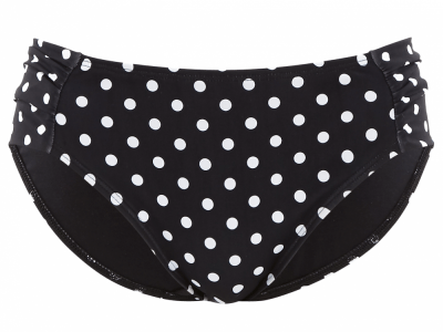 Panache Swimwear Anya Spot Gather Pant -bikinihousut musta-valkoinen  34-46 SW1019