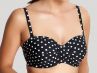 Panache Swimwear Anya Spot -bandeaubikiniliivit musta-valkoinen-thumb Kaarituetut, olkaimettomat bandeaubikiniliivit 65-90, DD-G SW1013