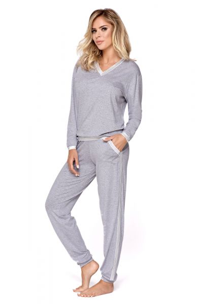 Hamana Argo 2-osainen pyjamasetti / oloasu harmaa-hopea  S-2XL 