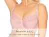 Gaia Lingerie Arianna Soft -rintaliivit Rose-thumb Kaarituettu, toppaamaton lähes täyskuppinen malli 70-105, D-L BS-814-ROZ