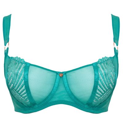 Scantilly by Curvy Kate Authority Soft Balcony -rintaliivit Blue Lagoon Kaarituettu, toppaamaton balconette 65-85, E-L ST-019-100-BLG