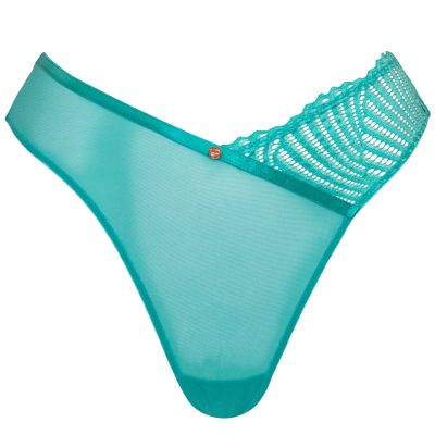 Scantilly by Curvy Kate Authority-stringit Blue Lagoon Korkeavyötäröiset stringit 36-50 ST-019-200-BLG