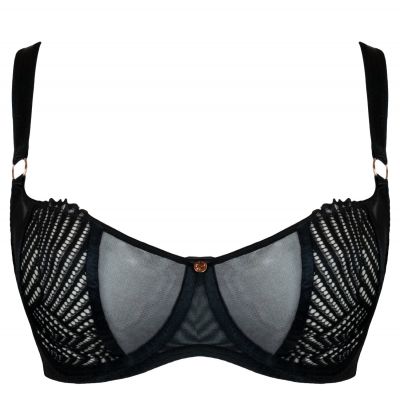 Scantilly by Curvy Kate Authority Soft Balcony -rintaliivit Black Kaarituettu, toppaamaton balconette 65-85, E-L ST-019-100-BLK