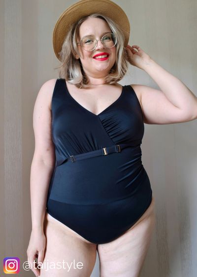 Ava Swimwear Basic Black NW -uimapuku Kaaritueton kokouimapuku. 75-90, D-G SKJ48