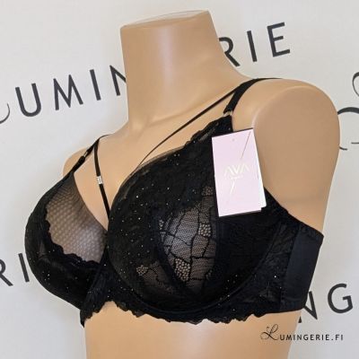 Ava Fiesta UW Soft -rintaliivit Black Kaarituettu, toppaamaton, pehmeäkuppinen liivi tuplakerroskupeilla. 70-100, D-L AV2155-BLK