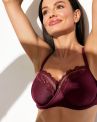 Ava Tremble UW Semi Soft -rintaliivit - Merlot-thumb Kaarituettu, puolitopattu liivi. 70-95, D-L AV2275-MER