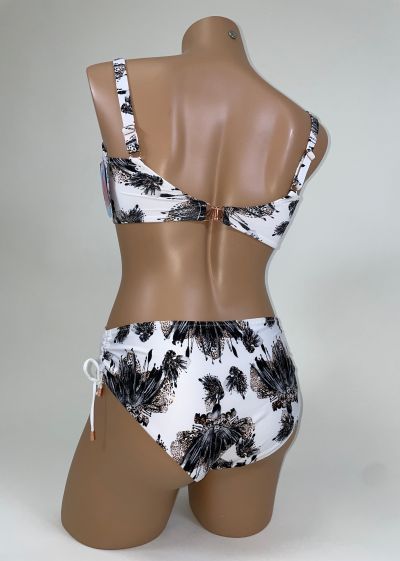 Ava Swimwear White Beach Drawstring nyöribikinihousut  S-3XL SF-146/2-WHE