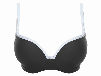 Freya Swim Back to Black bikiniliivit musta-valkoinen Kaarituettu, syväänuurrettu plunge-malli, jossa saumattomat ja muotoonprässätyt kupit 60-85, D-J AS3702-BLK