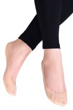 Ballerinasukat puuvillapohjalla beige 1 pr