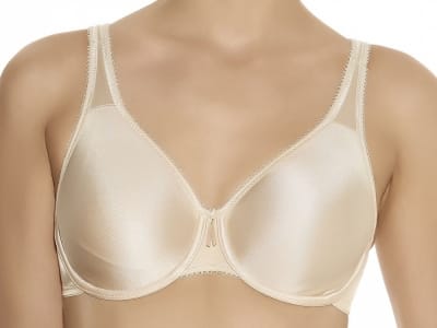 Basic Beauty-t-paitaliivit natural Kaarituettu, toppaamaton sileä täyskuppinen liivi 70-100, D-H WA855192