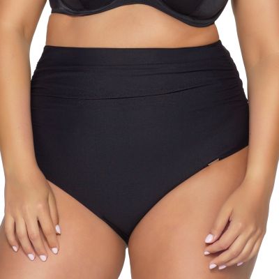 Ava Swimwear Basic Black High Waist korkeavyötäröiset bikinihousut musta  M-3XL SF-13/8-BLK