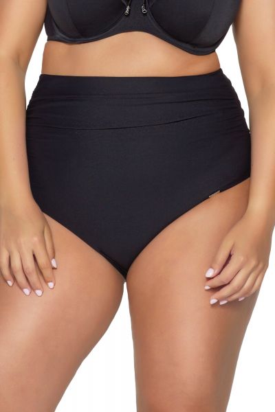 Ava Swimwear Basic Black High Waist korkeavyötäröiset bikinihousut musta  M-3XL SF-13/8-BLK