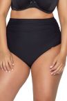 Ava Swimwear Basic Black High Waist korkeavyötäröiset bikinihousut musta-thumb  M-3XL SF-13/8-BLK