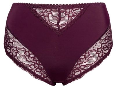 Plaisir Lingerie Beate-midialushousut Dark Cherry Normaalikorkeat alushousut Beate-sarjaan. 40-56 144-24/DRY