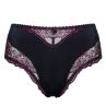 Plaisir Lingerie Beate-midialushousut Black & Merlot-thumb Normaalikorkeat alushousut Beate-sarjaan. 42-54 144-32/MRL
