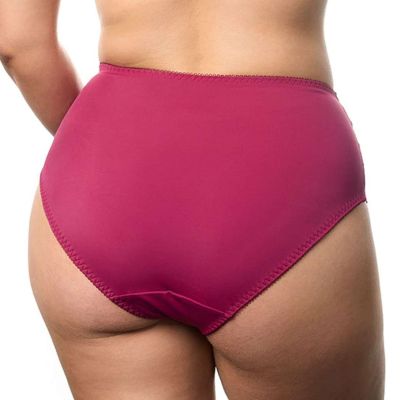 Plaisir Lingerie Beate-midialushousut - Rose Midialushousut joustopitsiupotuksilla. 42-56 144-14/ROS