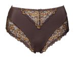 Beate-midialushousut Chocolate & Gold