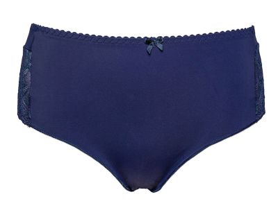 Plaisir Lingerie Beate-brazilian Dark Blue Brazilianhousut leveällä vyötärökaistaleella 40-54 447-11-17/DAB