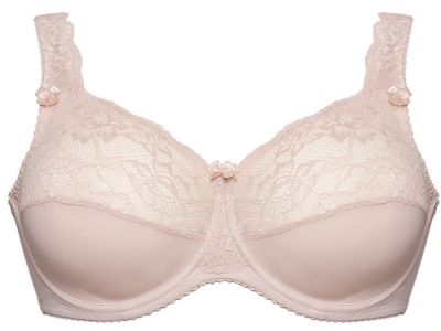 Plaisir Lingerie Beate UW Soft Full Cup -rintaliivit Silver Peony Kaarituettu, toppaamaton, joustopitsinen täyskuppiliivi 80-105 D-H 619431-3/SIL-PEO