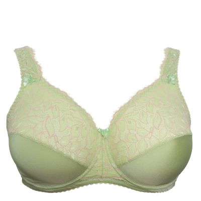 Plaisir Lingerie Beate Soft Full Cup -rintaliivit Amazonite Kaarituettu, toppaamaton, joustopitsinen täyskuppiliivi 80-110 D-H 619431-16/AMZ