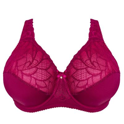 Plaisir Lingerie Beate UW Soft Full Cup -rintaliivit - Rose Kaarituettu, toppaamaton, joustopitsinen täyskuppiliivi. 80-110 D-H 619431-14/ROS