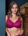 Plaisir Lingerie Beate UW Soft Full Cup -rintaliivit - Rose-thumb Kaarituettu, toppaamaton, joustopitsinen täyskuppiliivi. 80-110 D-H 619431-14/ROS