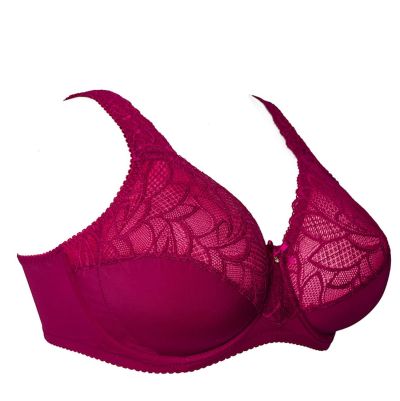 Plaisir Lingerie Beate UW Soft Full Cup -rintaliivit - Rose Kaarituettu, toppaamaton, joustopitsinen täyskuppiliivi. 80-110 D-H 619431-14/ROS