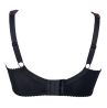 Plaisir Lingerie Beate UW Soft Full Cup -rintaliivit Black & Merlot-thumb Kaarituettu, toppaamaton, joustopitsinen täyskuppiliivi. 80-110 D-H 619431-32/MRL
