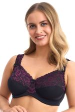 Beate UW Soft Full Cup -rintaliivit Black & Merlot