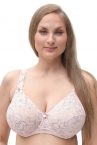 Plaisir Lingerie Beate Lux UW Soft Full Cup -rintaliivit Petal Pink-thumb Kaarituettu, toppaamaton, joustopitsinen täyskuppiliivi 80-110 D-H 619435-PEP