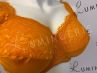 Plaisir Lingerie Beate Soft Full Cup -rintaliivit Flame Orange-thumb Kaarituettu, toppaamaton, joustopitsinen täyskuppiliivi 80-110 D-H 619431-FLE