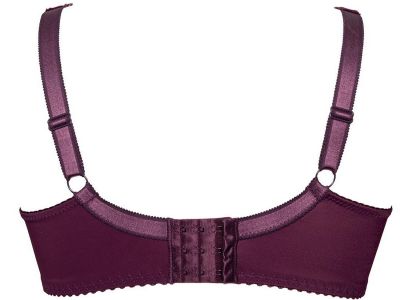 Plaisir Lingerie Beate Lux UW Soft Full Cup -rintaliivit Dark Cherry Kaarituettu, toppaamaton, joustopitsinen täyskuppiliivi. 80-110 D-H 619435-24/DRY