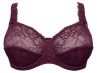 Plaisir Lingerie Beate Lux UW Soft Full Cup -rintaliivit Dark Cherry-thumb Kaarituettu, toppaamaton, joustopitsinen täyskuppiliivi. 80-110 D-H 619435-24/DRY