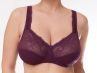 Plaisir Lingerie Beate Lux UW Soft Full Cup -rintaliivit Dark Cherry-thumb Kaarituettu, toppaamaton, joustopitsinen täyskuppiliivi. 80-110 D-H 619435-24/DRY