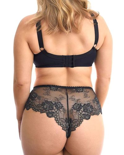 Plaisir Lingerie Beate Lux UW Soft Full Cup -rintaliivit Black & Moss Green Kaarituettu, toppaamaton, joustopitsinen täyskuppiliivi. 80-110 D-H 619435-31/MSS