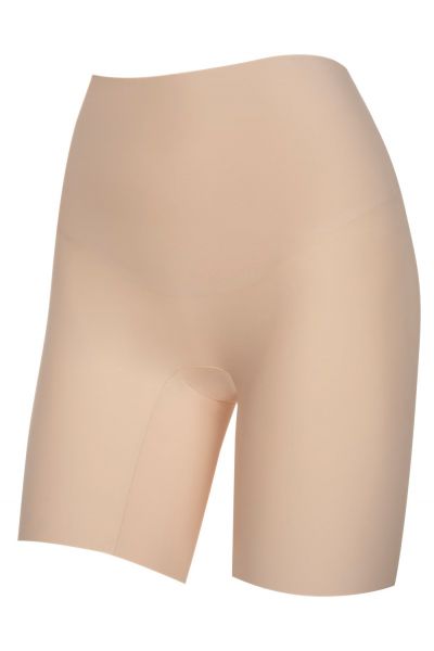 Julimex Lingerie Bermuda Slim All Day lahkeelliset alushousut beige Normaalivyötäröiset lahkeelliset lähes saumattomat alushousut kevyellä vatsatuella S-4XL 574-200/BEZ