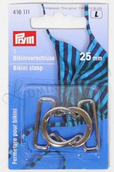 Prym Bikinihakanen 25 mm hopeanvärinen   416111