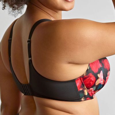 Sculptresse by Panache Bliss UW Full Cup -rintaliivit Rose Print Kaarituettu ja toppaamaton täyskuppinen liivi. 75-105, E-O 10685B-ROSE