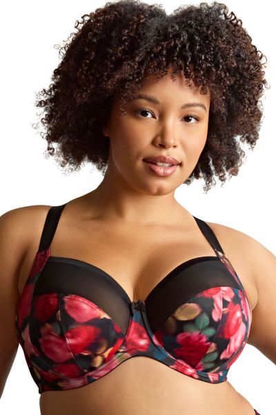 Sculptresse by Panache Bliss UW Full Cup -rintaliivit Rose Print Kaarituettu ja toppaamaton täyskuppinen liivi. 75-105, E-O 10685B-ROSE