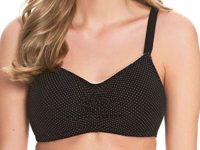 Royce Lingerie Blossom Comfort-pehmoliivit polka dot Kaarituettomat pehmoliivit joustavalla kuppikoolla: yksi koko kattaa kolme kuppikokoa. 70-95, C-H 1429-POLKA